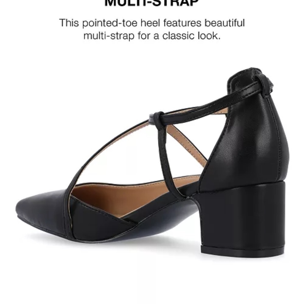Journee Collection Galvinn heels- 10W in black in box - Picture 5 of 10